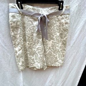 Damask Linen Shorts